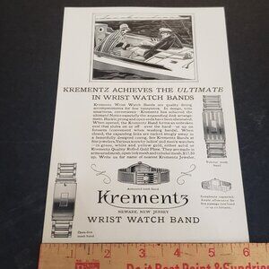 1929 Krementz Wrist Watch Band Advertisement 1920s Vintage Print Ad